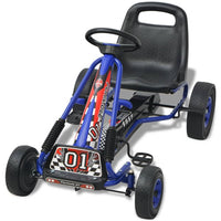 Kart a pedali con sedile regolabile blu 02_0005259