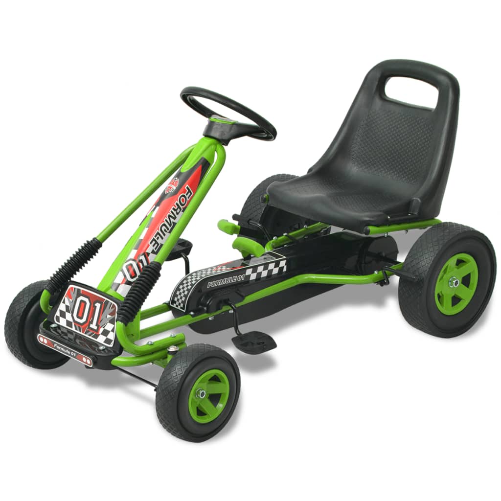 Go-kart da 96 cm con sedile regolabile verde 02_0005226