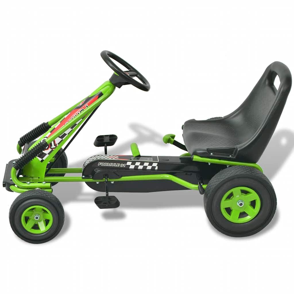Go Kart a pedali con seduta regolabile Verde 80153
