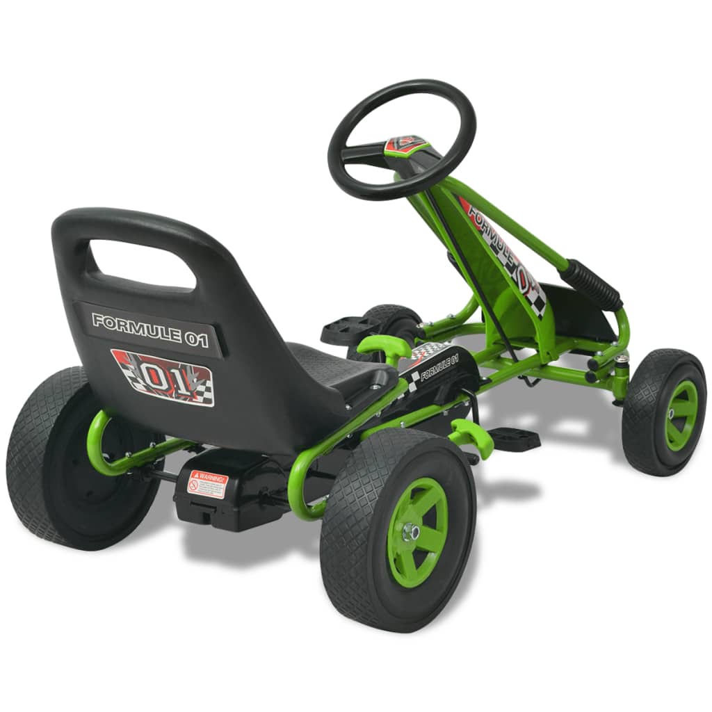 Go-kart da 96 cm con sedile regolabile verde 02_0005226