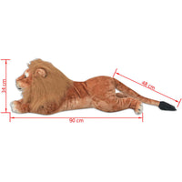 Giocattolo in Peluche Leone Marrone XXL 80167