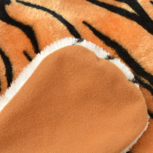 Tappeto di Peluche a Forma di Tigre 144 cm Marrone 80168