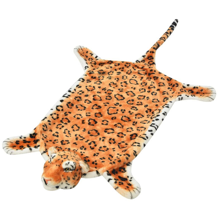 Tappeto di Peluche a Forma di Leopardo 139 cm Marrone cod mxl 73505