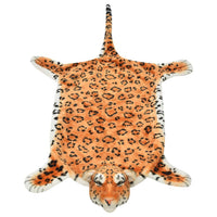 Tappeto di Peluche a Forma di Leopardo 139 cm Marrone 80170