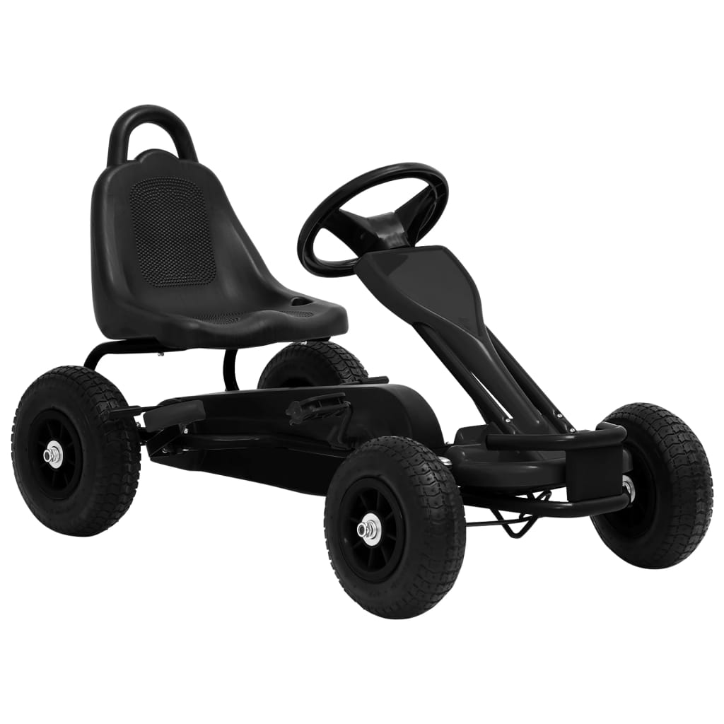 Kart a pedali con pneumatici 90 x 50 x 51 cm ferro e plastica nera 02_0005256