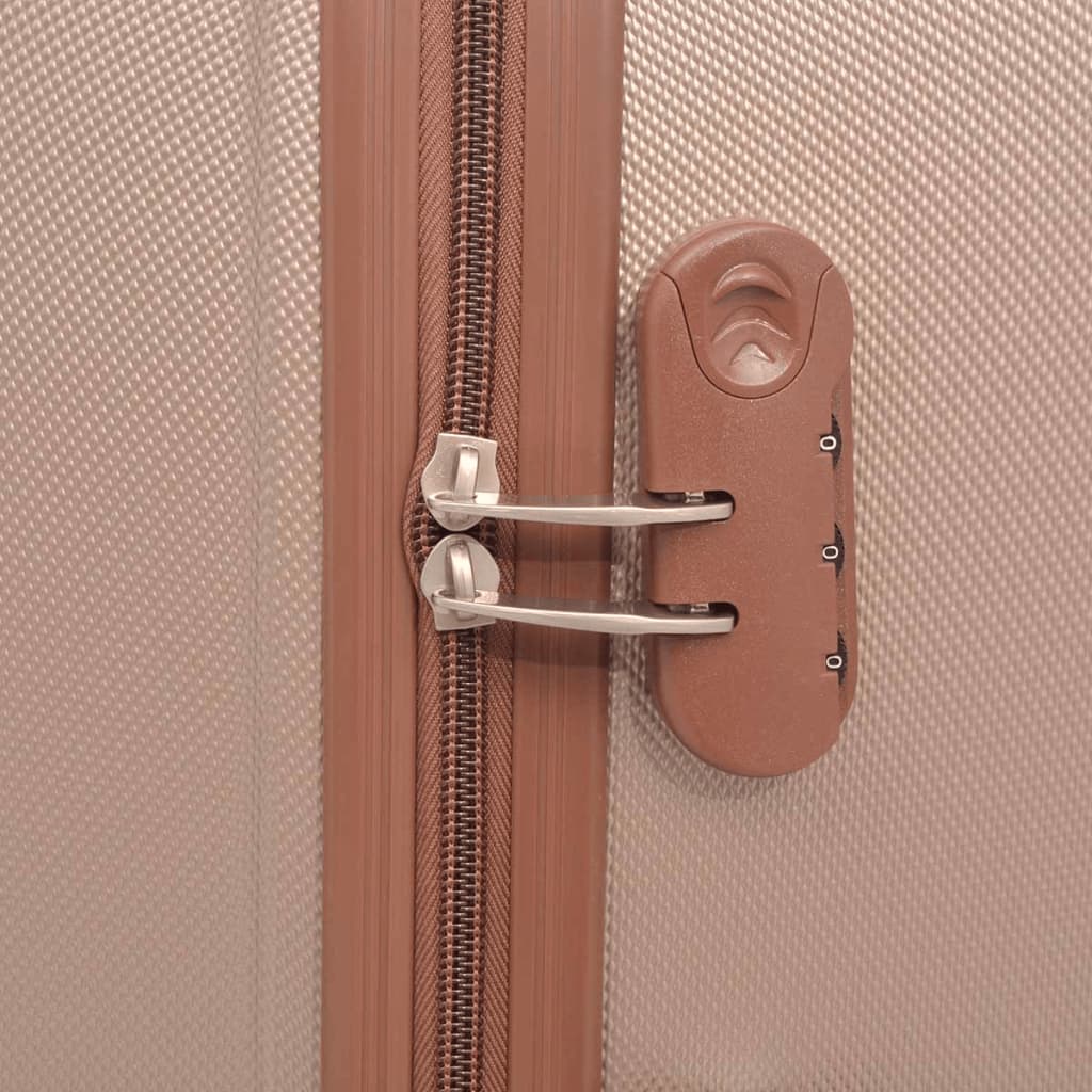 4 Pz. Set di Trolley Rigidi Color Champagne 91193