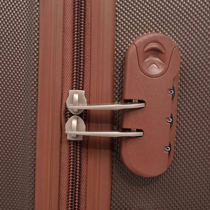 4 Pz. Set di Trolley Rigidi Color CaffÃ¨ cod mxl 53612