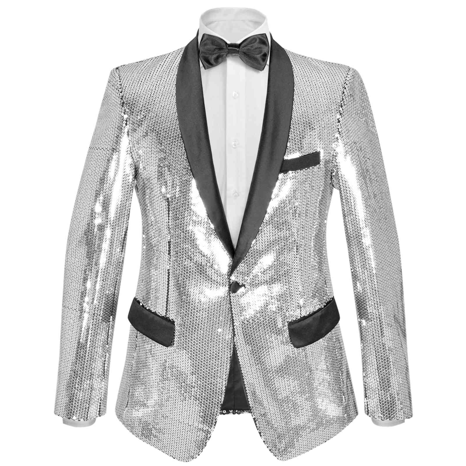 Blazer da Uomo Argento 48 Poliestere 132046