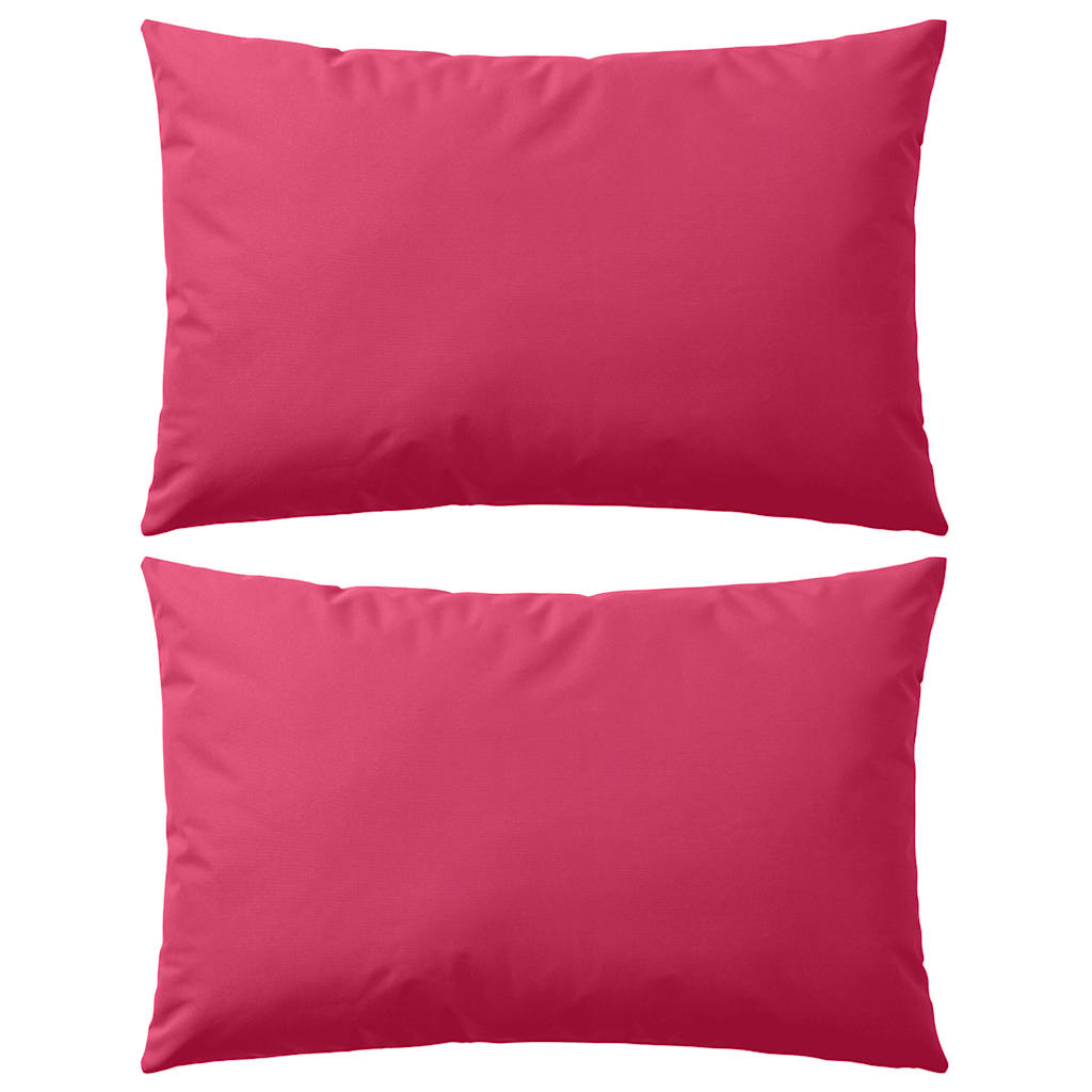 Cuscini da Esterno 2 pz 60x40 cm Rosa cod mxl 40418