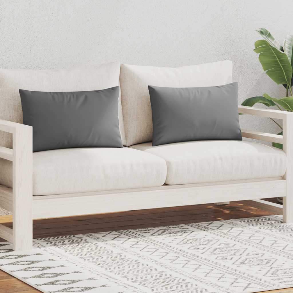 Cuscini da Esterno 2 pz 60x40 cm Grigi cod mxl 40616