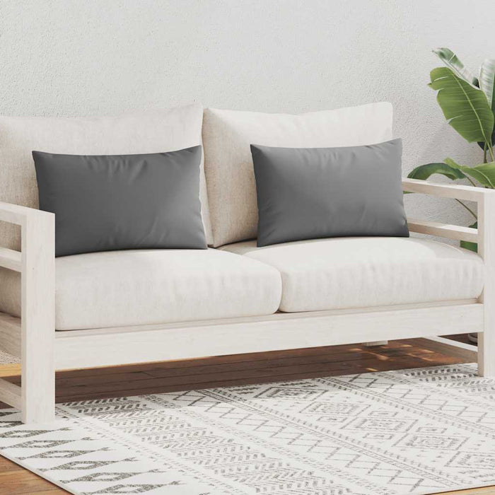 Cuscini da Esterno 2 pz 60x40 cm Grigi cod mxl 40616