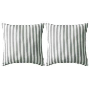 Cuscini da Esterno 2 pz Stampa a Righe 45x45 cm Grigi cod mxl 48706