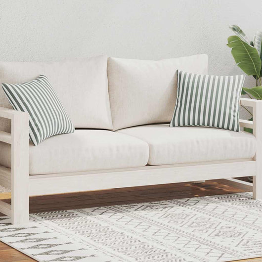 Cuscini da Esterno 2 pz Stampa a Righe 45x45 cm Grigi cod mxl 48706