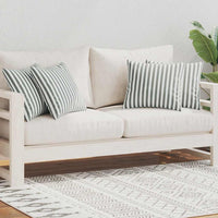 Cuscini da Esterno 4 pz Stampa a Righe 45x45 cm Grigi 132310