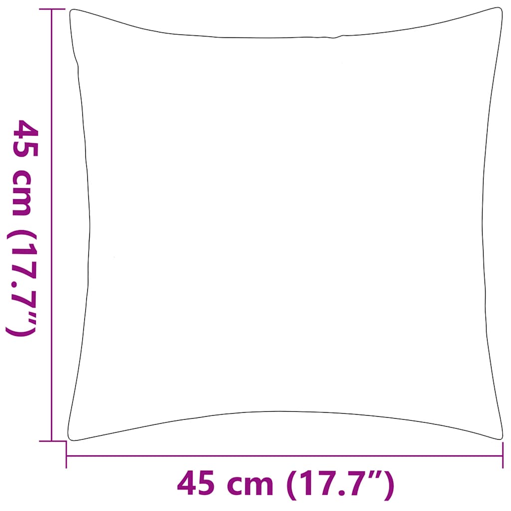 Cuscini da Esterno 4 pz Stampa a Righe 45x45 cm Grigi 132310