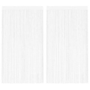 2 Pz Tende a Fili 100x250 cm Bianche cod mxl 75577