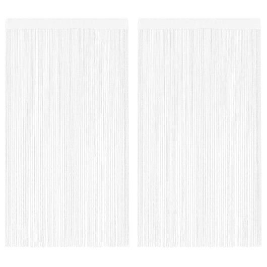 2 Pz Tende a Fili 100x250 cm Bianche cod mxl 75577