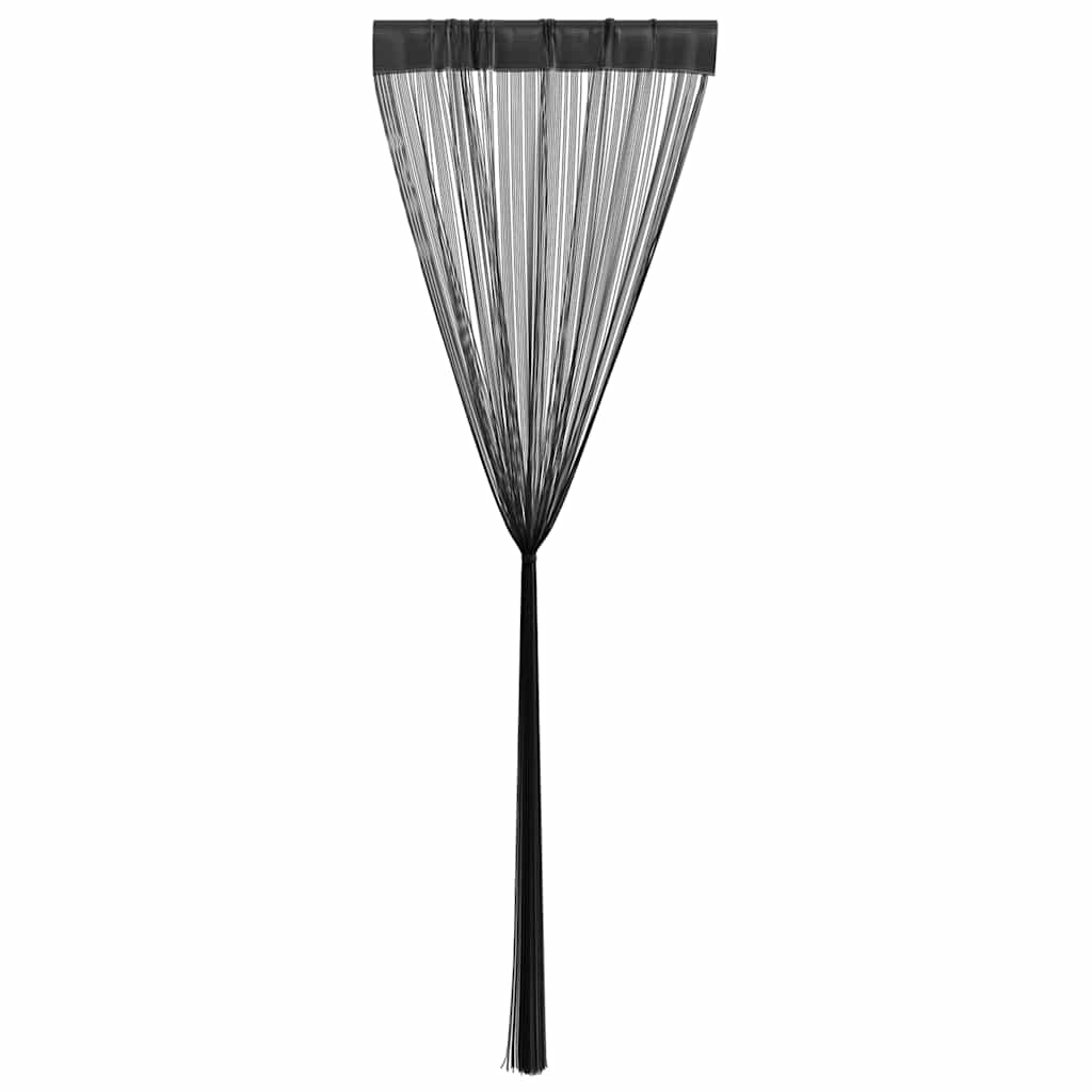 2 Pz Tende a Fili 100x250 cm Nere 132400