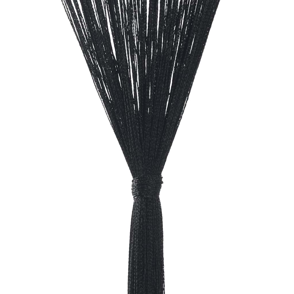 2 Pz Tende a Fili 100x250 cm Nere 132400