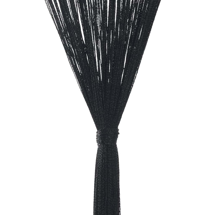 2 Pz Tende a Fili 100x250 cm Nere 132400