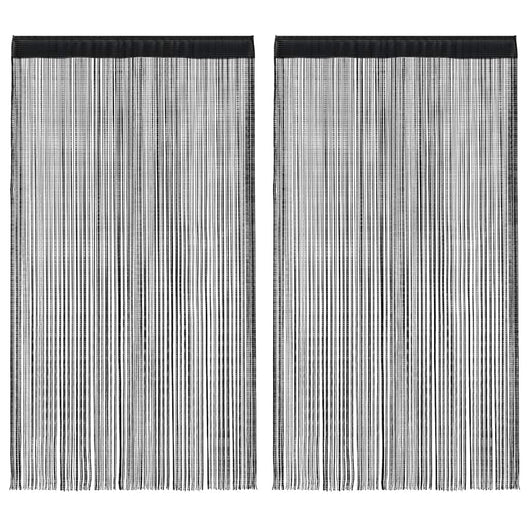 2 Pz Tende a Fili 140x250 cm Nere cod mxl 76142