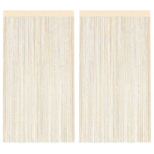 2 Pz Tende a Fili 100x250 cm Crema cod mxl 61175