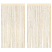 2 Pz Tende a Fili 140x250 cm Crema cod mxl 69819