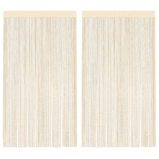 2 Pz Tende a Fili 140x250 cm Crema cod mxl 69819
