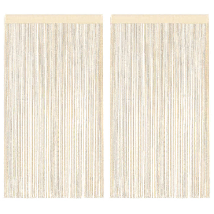 2 Pz Tende a Fili 140x250 cm Crema cod mxl 69819