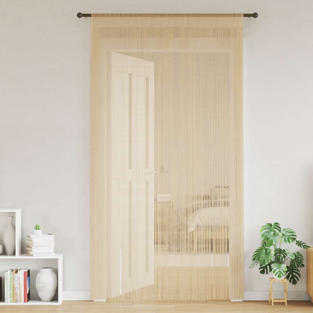 2 Pz Tende a Fili 100x250 cm Beige 132404