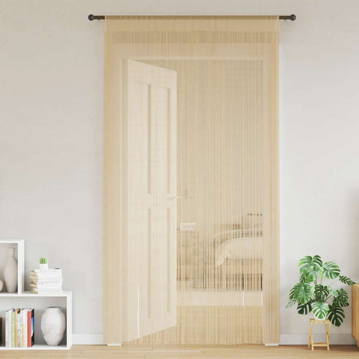 vidaXL 2 Pz Tende a Fili 140x250 cm Beige