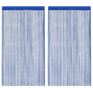 Tende a Filo 2 pz 100x250 cm Blu cod mxl 72781