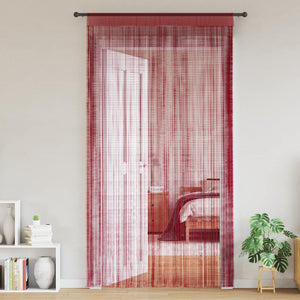 2 Pz Tende a Fili 100x250 cm Rosso Borgogna cod mxl 77242