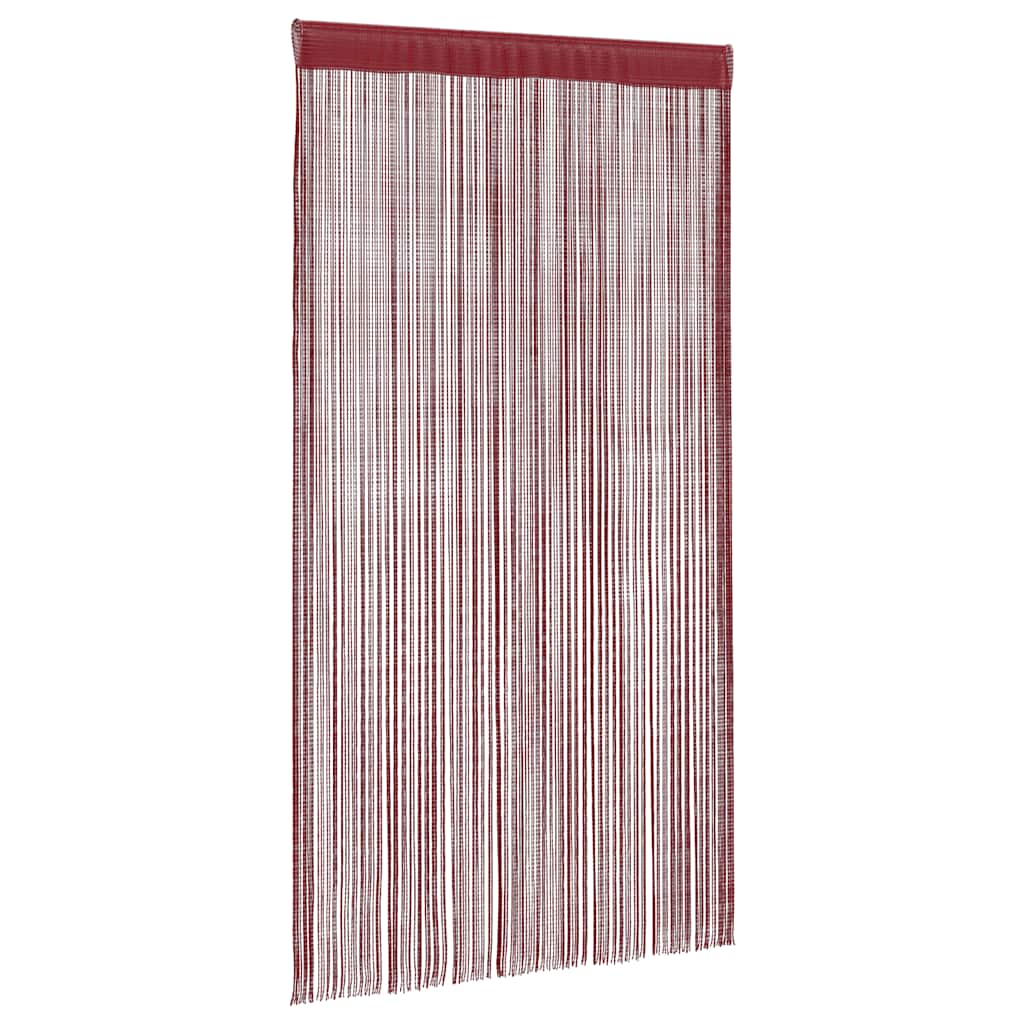 2 Pz Tende a Fili 100x250 cm Rosso Borgogna 132408