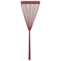 2 Pz Tende a Fili 100x250 cm Rosso Borgogna 132408