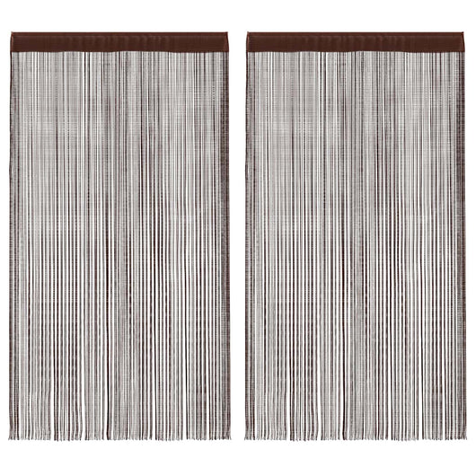 2 Pz Tende a Fili 100x250 cm Marroni cod mxl 78499