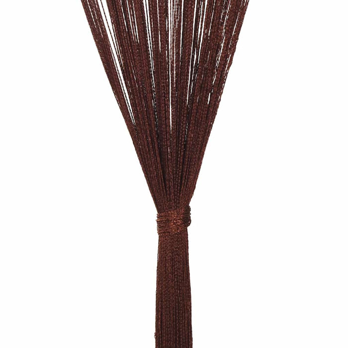 2 Pz Tende a Fili 140x250 cm Marroni 132411