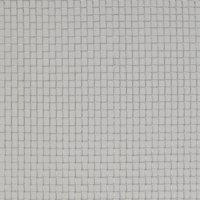 Recinzione in Rete in Acciaio Inossidabile 100x500 cm Argento 142258