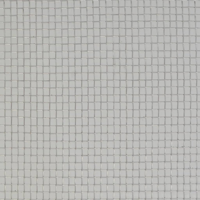 Recinzione in Rete in Acciaio Inossidabile 100x1000 cm Argento 142259