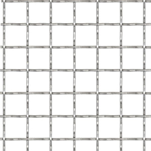 Recinzione in Rete Modulare in Acciaio Inox 50x50cm 21x21x2,5mm