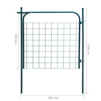 Recinzione da Giardino 100x100 cm Verde cod mxl 53961