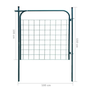 Recinzione da Giardino 100x100 cm Verde cod mxl 53961