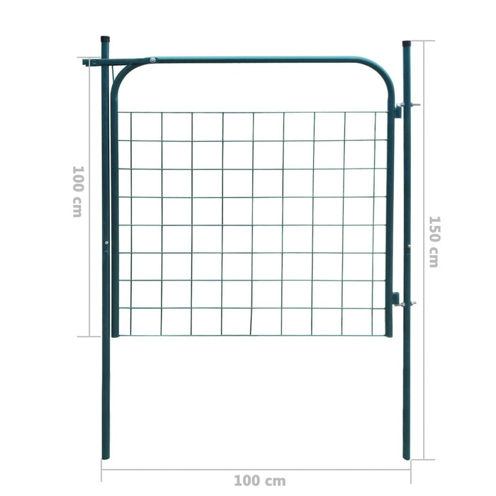 Recinzione da Giardino 100x100 cm Verde cod mxl 53961