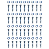 Ancoraggi a Terra a L 12 pz in Acciaio Zincato 5x5x50 cm 142302
