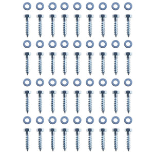 Ancoraggi a Terra a L 12 pz in Acciaio Zincato 5x5x50 cm 142302