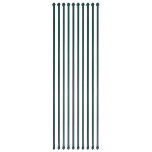 Pali da Giardino 10 pz in Metallo 1,5 m Verdecod mxl 73088