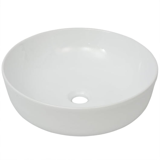 Lavabo bagno diametro 41,5 tondo ceramica bianca 02_0002524