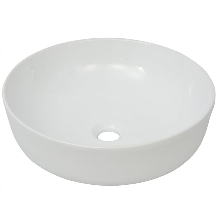 Lavabo bagno diametro 41,5 tondo ceramica bianca 02_0002524