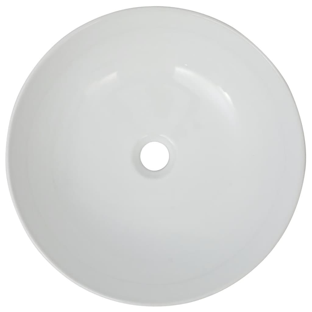 Lavabo bagno diametro 41,5 tondo ceramica bianca 02_0002524