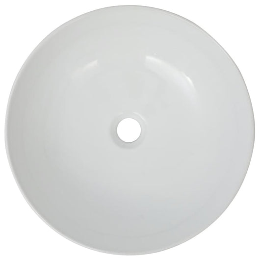 Lavabo bagno diametro 41,5 tondo ceramica bianca 02_0002524